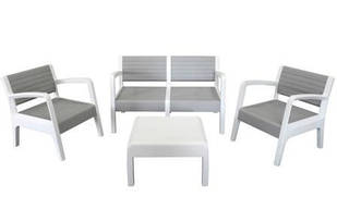 Комплект пластикових меблів MIAMI сірий