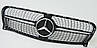 Решітка радіатора Mercedes GLA X156 (14-17) стиль AMG Diamond (чорний глянець + хром), фото 4