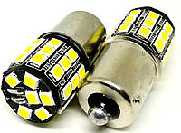 Светодиодная лампа с цоколем 1156 BA15s P21W 33SMD 2835 10-30V с драйвером Белая