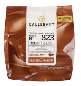 Молочний шоколад CALLEBAUT каллети, 400г, фірмова упаковка