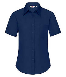 Жіноча cорочка Poplin Fruit of the Loom XS, 32 Темно-Синій