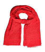 Легкий летний шарф с изысканным узором плетения MFLA Ярко-Красный