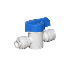 Кран прохідний для зворотного осмосу 1/4" х 1/4"
