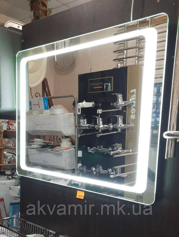 Дзеркало Пандора Пік 80*60 для ванної з LED підсвічуванням