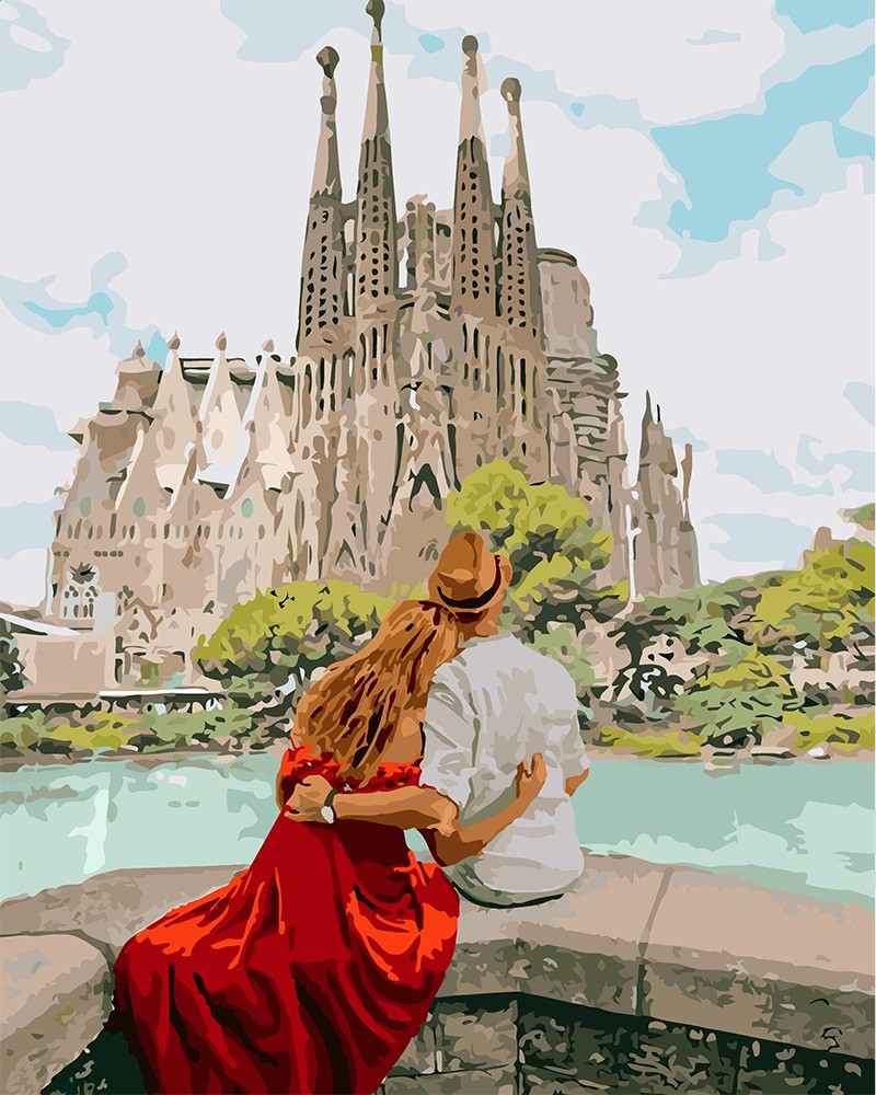 Картина за номерами Ідейка Романтична Іспанія (KHO4689) 40 х 50 см, фото 1