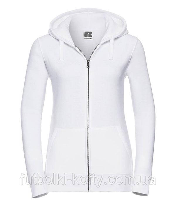 Жіноча справжня куртка з капюшоном на блискавці Premium Authentic, бавовна XL, R30 Білий