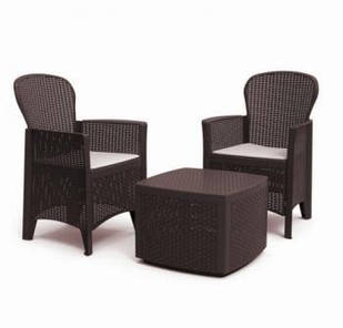 Комплект пластикових меблів Tree Set коричневий