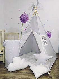 Вігвам світло-сірий, індивідуальний набір, дитячий намет