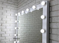 Дзеркало з підсвіткою Вуді 14 ламп Ш100хВ80 см, для дому, салону краси, магазину, фото 3