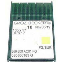 Иглы DP*17 №80 "Groz-Beckert" (R)