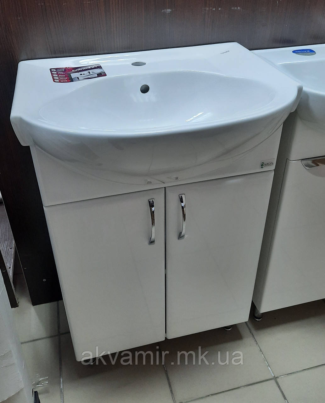 Тумба Ніколь S-серія з умивальником "Солас 55", фото 1