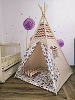 Дитячий Вігвам з Індіанцями, повний комплект