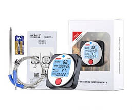 Термометр цифрового барбекю 2-х канальний Bluetooth, -40-300 градусівC WINTAC WT308A, фото 3