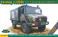 Unimog U1300L. Сборная модель немецкого полноприводного автомобиля. 1/72 ACE 72451