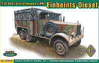 Германский грузовик Einheints-Diesel Pritschenwagen (2,5t 6x6 LKW). 1/72 ACE 72578