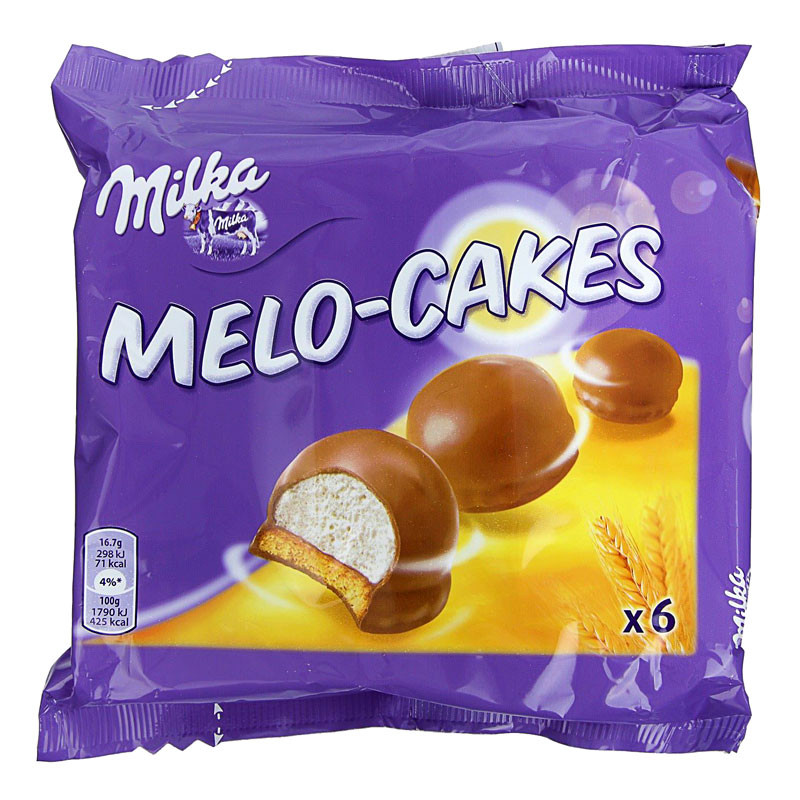 Печиво з суфле в молочному шоколаді Milka Melo-cakes 100g