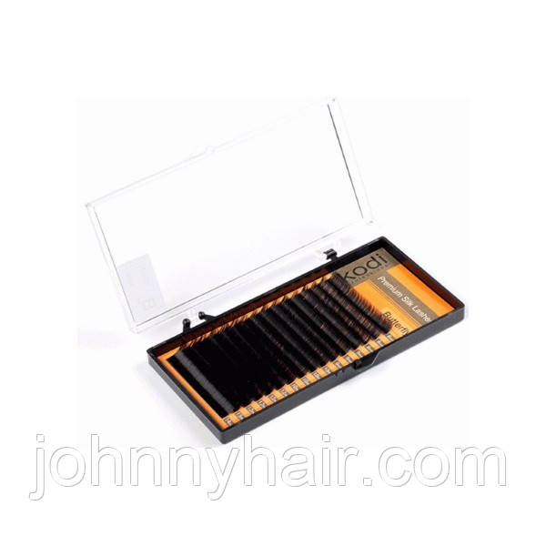 Вії для нарощення, чорні Kodi Professional №В.0.12 16 рядів: 8-14, фото 1