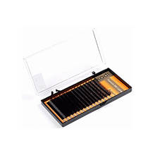 Вії для нарощення, чорні Kodi Professional Butterfly №C.0.07 16 рядів: 12 мм