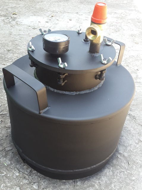 Автоклав пофарбований метал для домашнього консервування 5 літрів або 8 полілітрових, фото 1