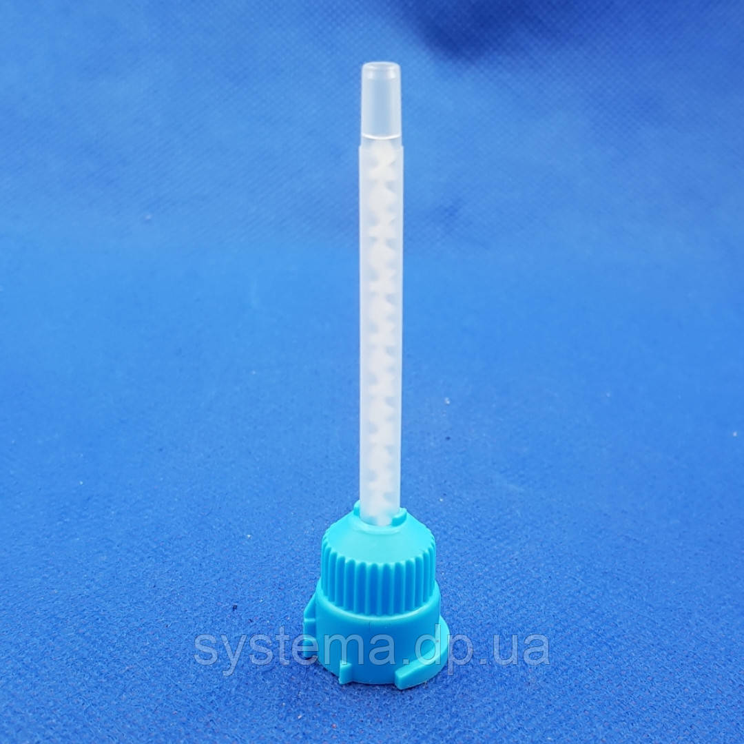 Носик змішувача 1:1, L55, сірий ковпачок для двокомпонентних клеїв