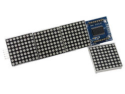 Світлодіодна матриця з 4 матричних дисплеїв на MAX7219 MAX7221 Arduino