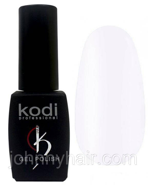 Гель-лак для нігтів Kodi Professional "Black&White" №BW001 Яскраво-білий (емаль) 8 мл, фото 1