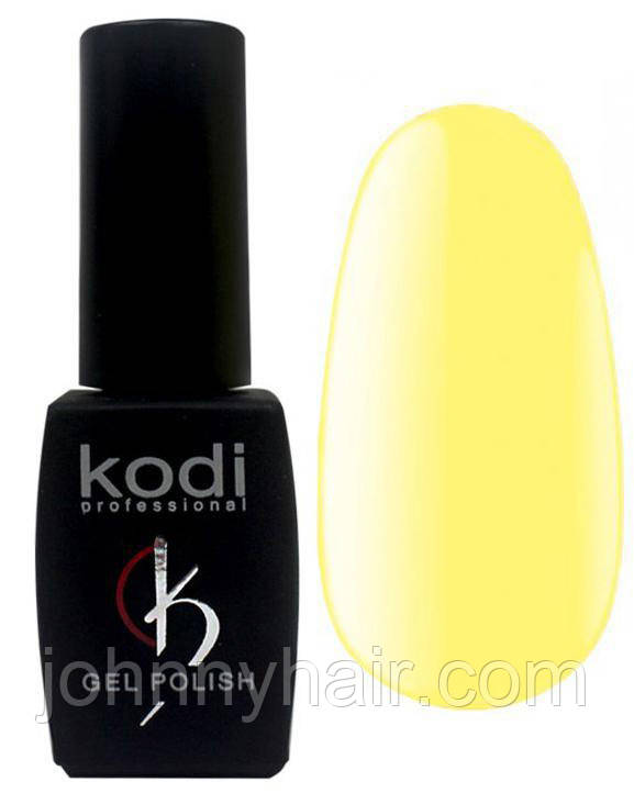 Гель-лак для нігтів Kodi Professional "Green & Yellow" №GY020 Лимонно-жовтий (емаль) 8 мл