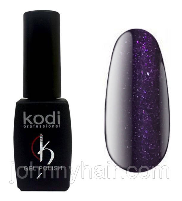 Гель-лак для нігтів Kodi Professional "Violet" №V009 Сливово-баклажановий з шимером (емаль) 8 мл, фото 1