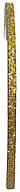 Голографическая полоска для ногтей ANVI 2 мм (золотая с блестками)