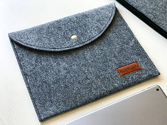 Універсальний чохол з фетру для планшета / ноутбука Kozhukh 7" - 11" Little Gray (300*245 mm)