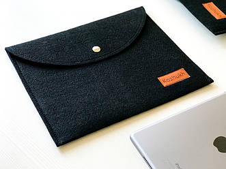 Універсальний чохол з фетру для планшета / ноутбука Kozhukh 7" - 11" Little Black (300*245 mm)