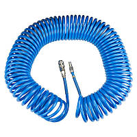 Шланг спиральный полиуретановый (PU) 20м 6.5×10мм голубой Sigma