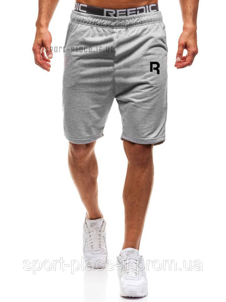 Чоловічі шорти Reebok (Рібок) світло-сірі чоловічі шорти)