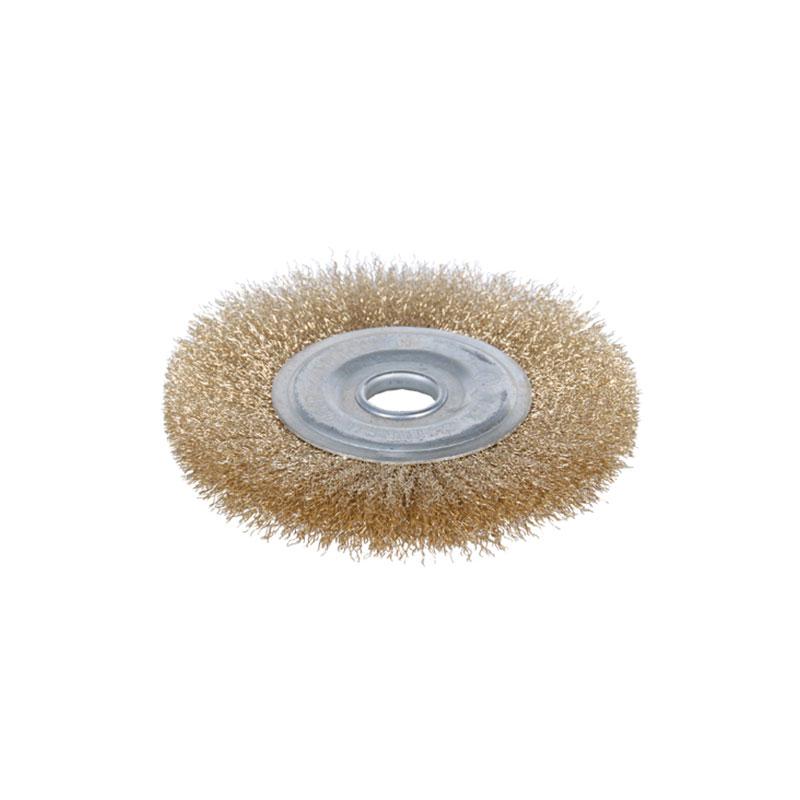 Щітка дротяна дископодібна Ø115мм Ø22.2мм (латуньований) SIGMA (9012111)