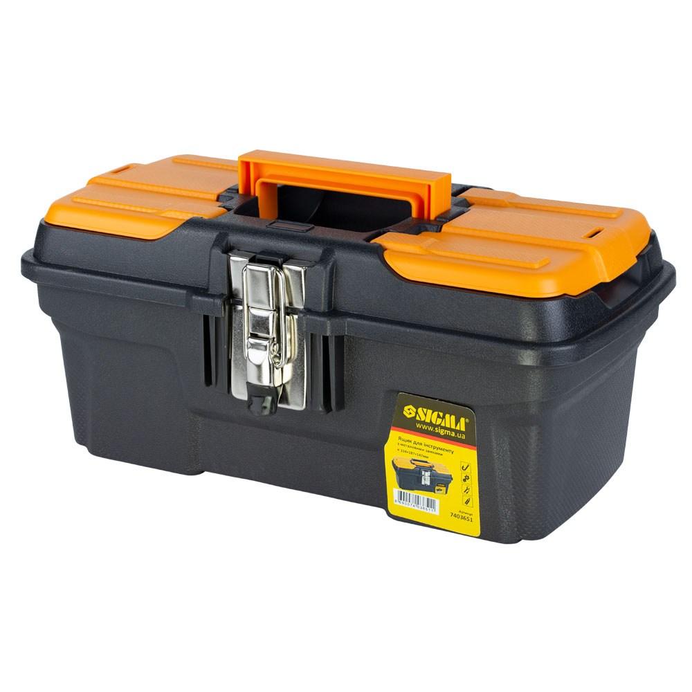 Ящик для інструменту (металеві замки) 334×187×147мм SIGMA (7403651), фото 1