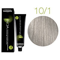 Крем-краска для волос L'Oreal Professionnel INOA Mix 1+1 №10/1 Платиновый пепельный блонд 60 мл