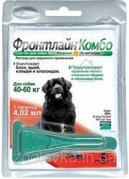 FrontLine (Фронтлайн) комбо Spot On краплі від 40 до 60 кг,1шт