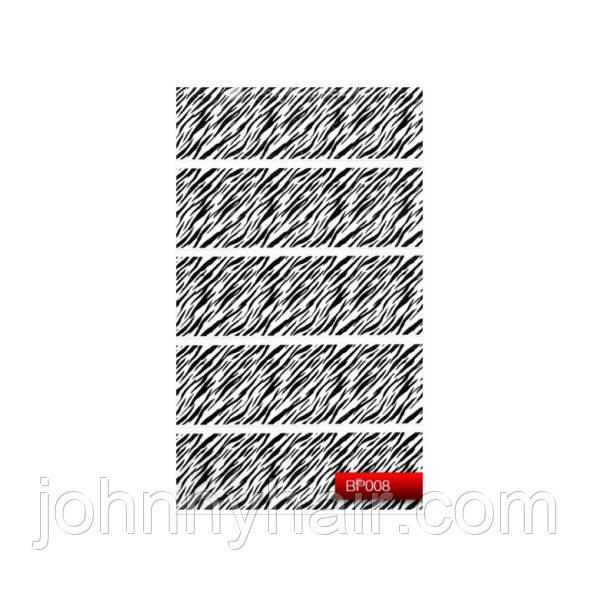 Наклейка для дизайну нігтів Kodi Professional"Black" Nail Art Stickers BP008, фото 1
