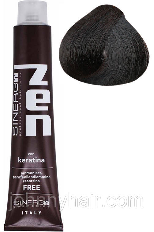 Sinergy Крем-фарба без аміаку №3/0 – Темний каштан, 100 мл, фото 1