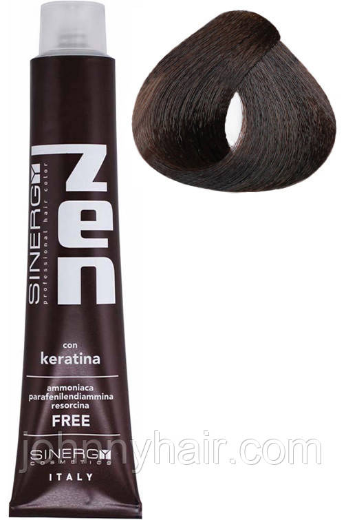 Sinergy Безаміачна крем-фарба №4/0 – Каштан, 100 мл, фото 1