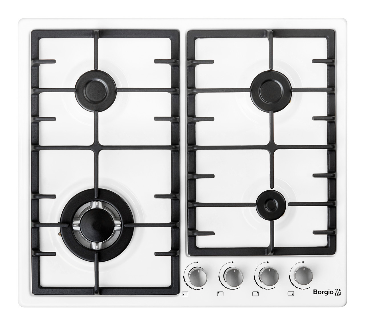 Варильна поверхня газова BORGIO 6942-15 (White Enamelled) FFD біла емаль