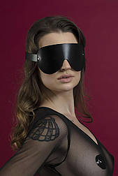 Маска на очі Feral Feelings - з зав'язаними очима Mask, натуральна шкіра, чорна 777Store.com.ua