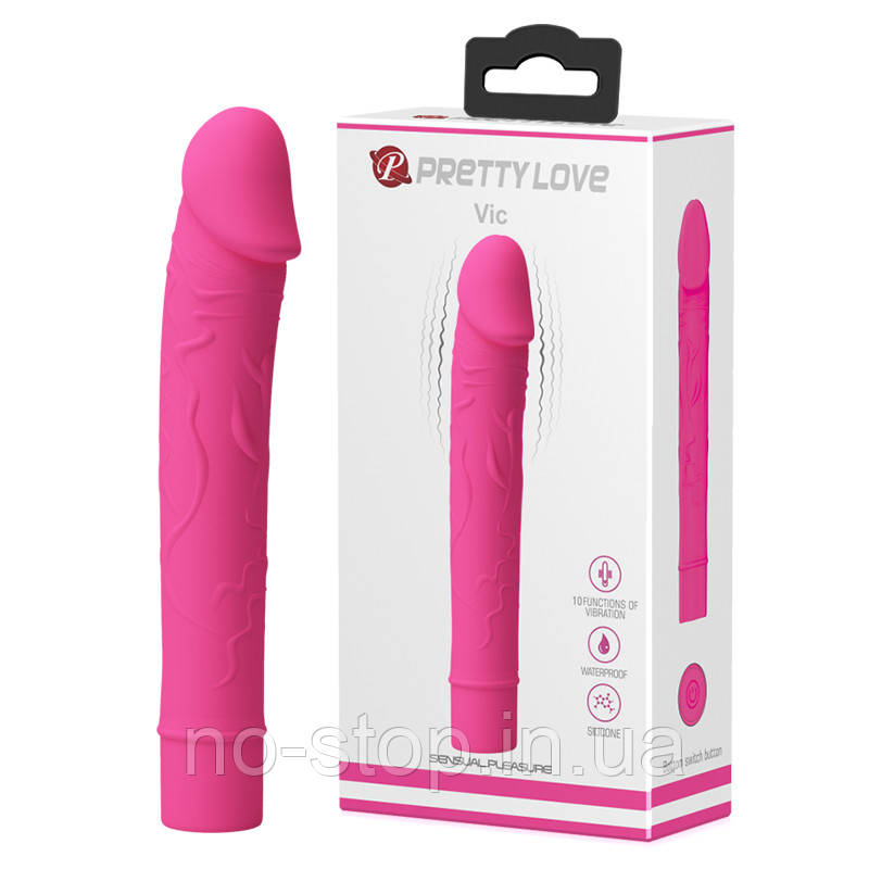 Вібратор - Pretty Love Vic Vibrator Pink, фото 1