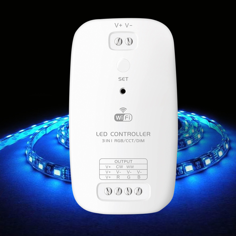 Wi-Fi RGB CCT multiwhite 3 in 1 Smart контролер для світлодіодної стрічки