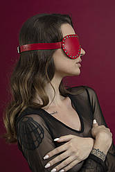 Маска закрита з заклепками Feral Fillings - Blindfold Mask червона