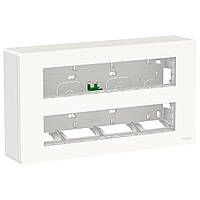 Блок відкритого монтажу Unica System+ 2х5 антибактеріальний Білий Unica New Schneider Electric NU121020