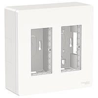 Блок відкритого монтажу Unica System+ 2х2 Білий Unica New Schneider Electric NU122418