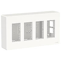 Блок відкритого монтажу Unica System+ 4х2 Білий Unica New Schneider Electric NU124418