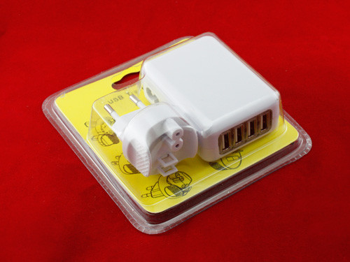 Сетевое зарядное, 4 USB, 5V 2.1A для Ipad, Premium - фото 2 - id-p111757296