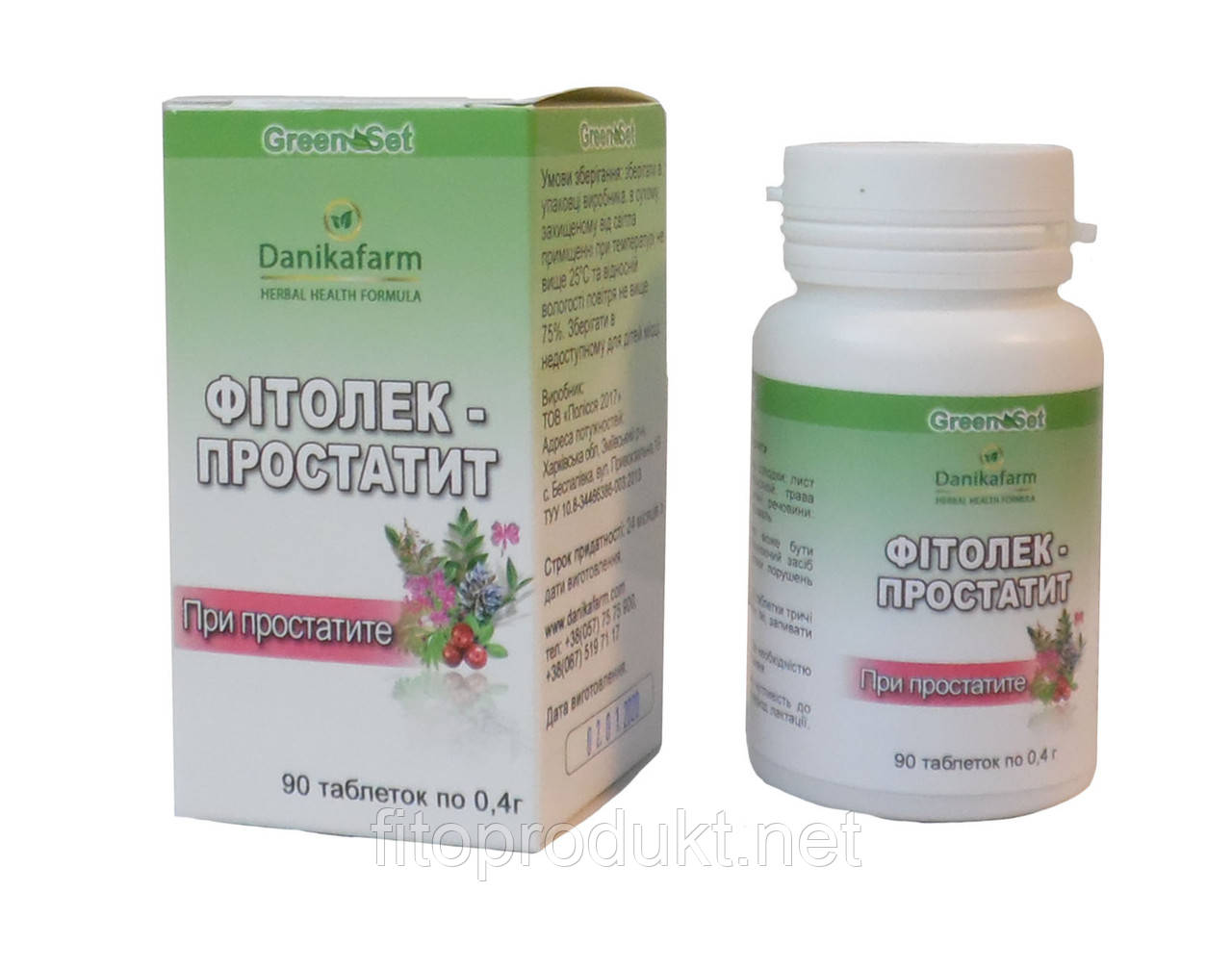 Фітолек Простатит для чоловічого здоров'я No60 Данікафарм, фото 1